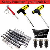 22Pcs Emergency Tyre Puncture Repair Kit Car Van Motorcycle Tubeless Tire Strips - Show Gadgets